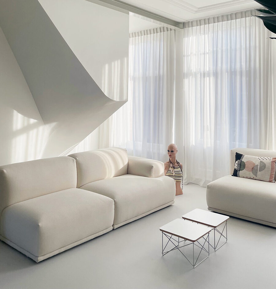 Siersema Stoffeerders - Bovenwoning Amsterdam - Trapbekleding - Gordijnen